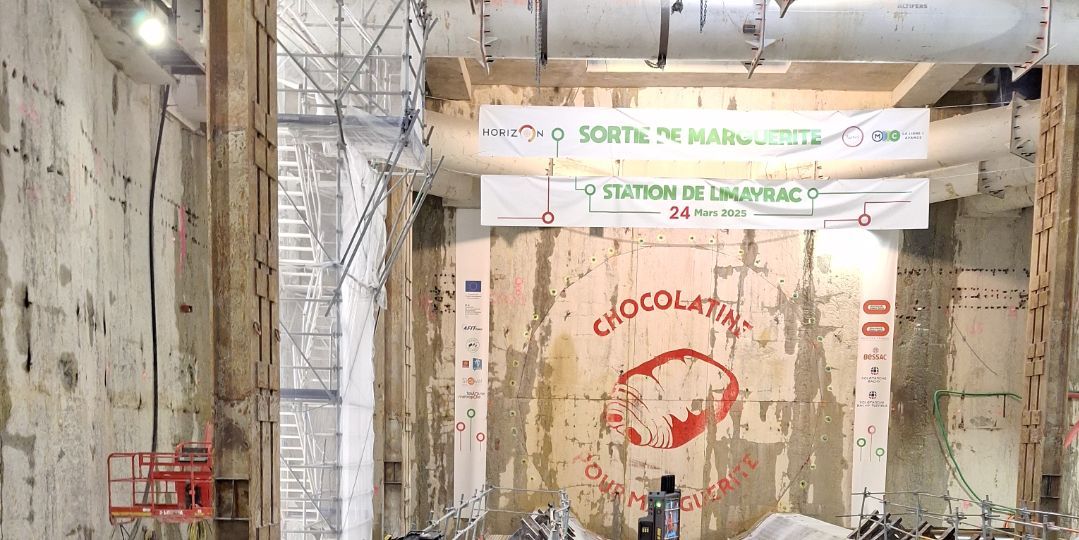 LIGNE C - suivez l'arrivée du tunnelier à LIMAYRAC en direct 