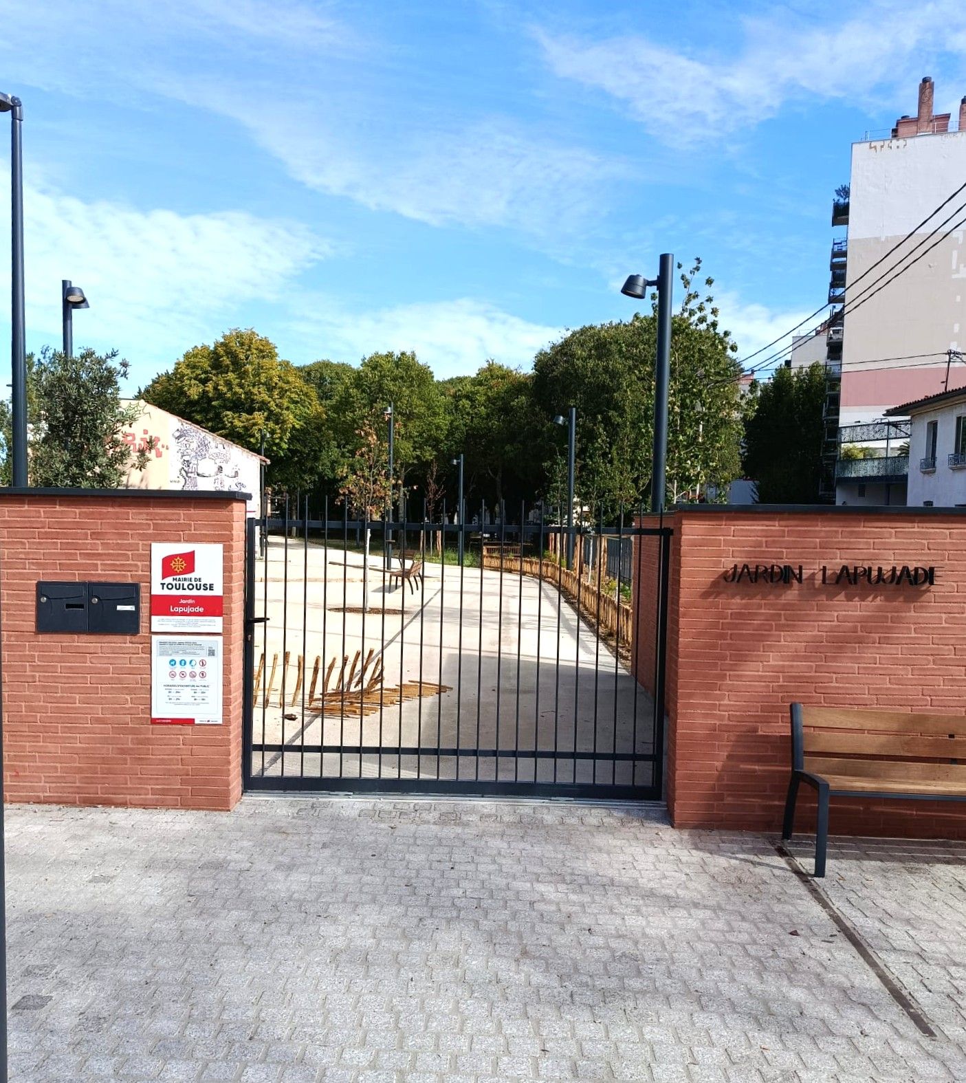 Réouverture du Jardin Lapujade et de la rue du Maltens