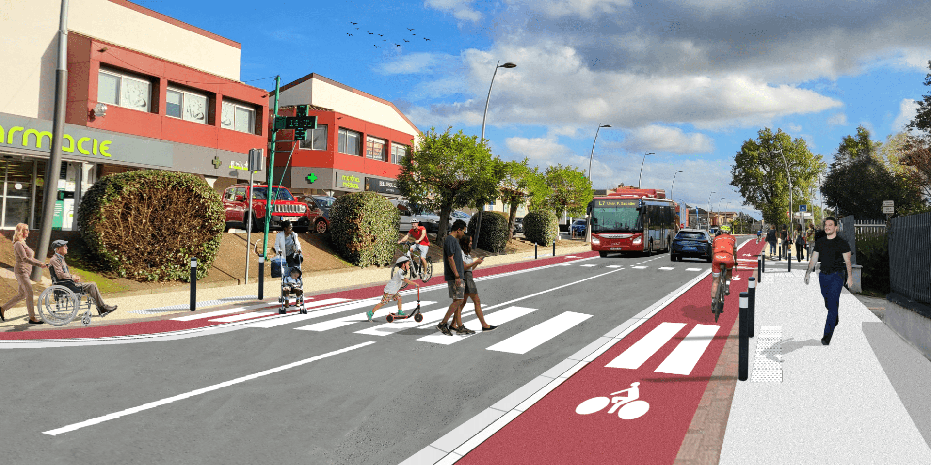 Route Métropolitaine 2 (Avenue de Toulouse - Route de Revel)